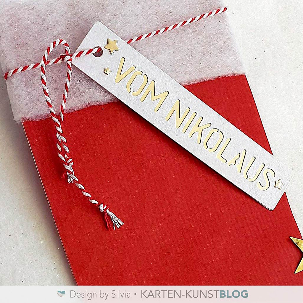 Karten-Kunst Stanzschablone kk-D230 - Stencil Tag Vom Nikolaus