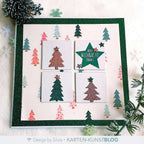 Karten-Kunst Stanzschablone kk-D231 - Tannenbäume