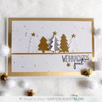 Karten-Kunst Stanzschablone kk-D231 - Tannenbäume