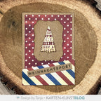 Karten-Kunst Stanzschablone kk-D231 - Tannenbäume