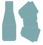 Karten-Kunst Stanzschablone kk-D232 - Trapez-Box