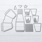 Karten-Kunst Stanzschablone kk-D232 - Trapez-Box