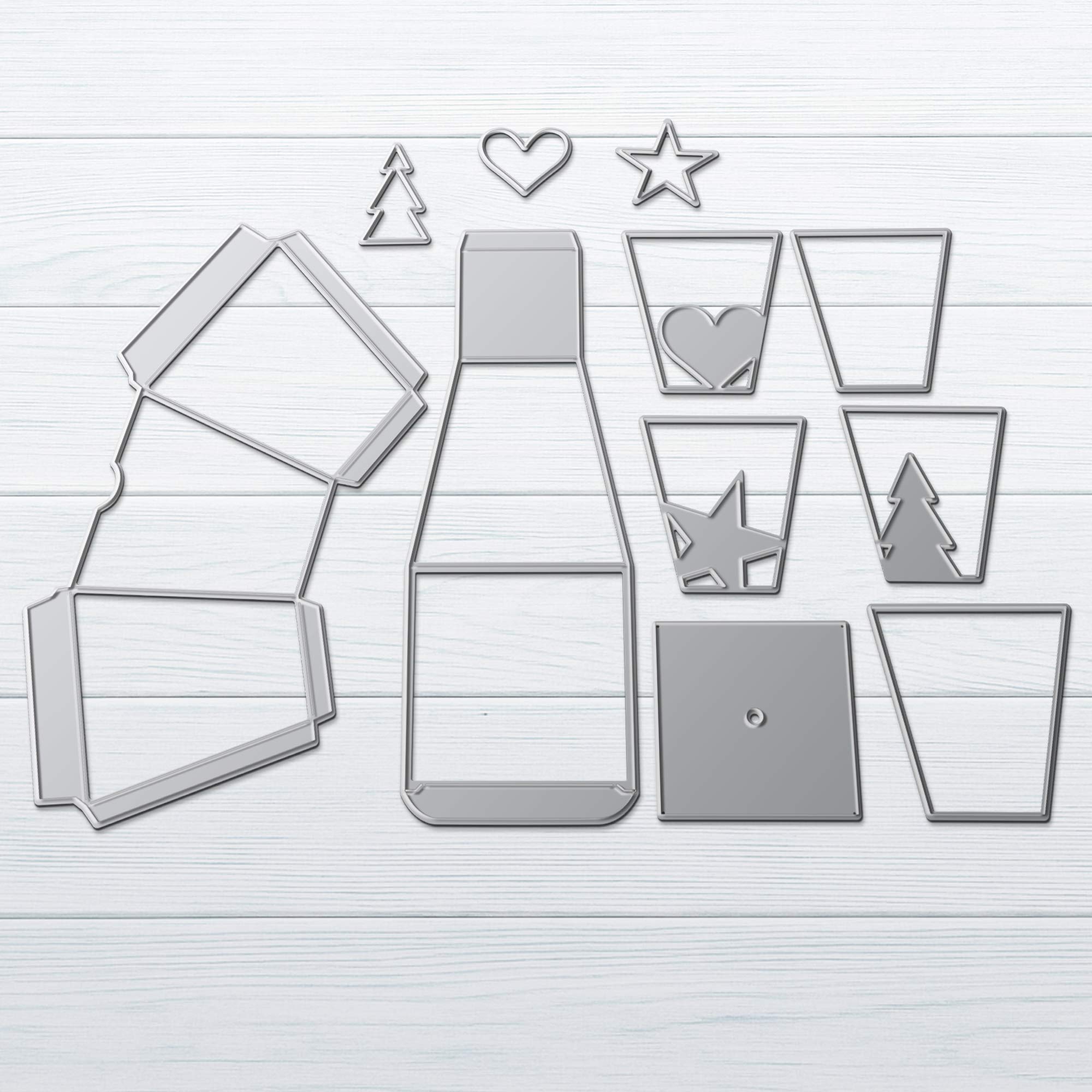 Karten-Kunst Stanzschablone kk-D232 - Trapez-Box