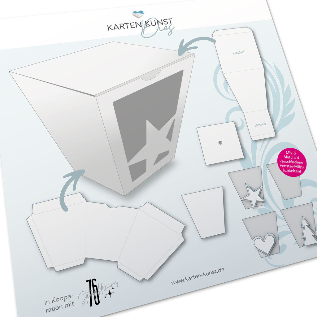 Alle neuen Karten-Kunst Stanzschablonen in einem festlichen Bundle - mit 15% Rabatt!