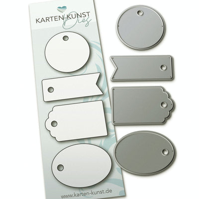 Karten-Kunst Stanzschablone kk-D235 - Viele kleine Anhänger