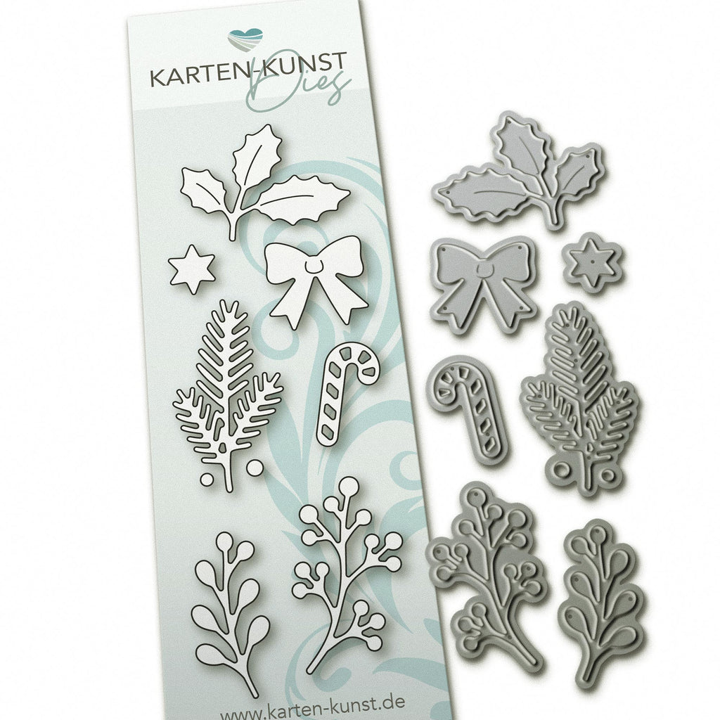 Karten-Kunst Stanzschablone kk-D239 - Mini Weihnachten