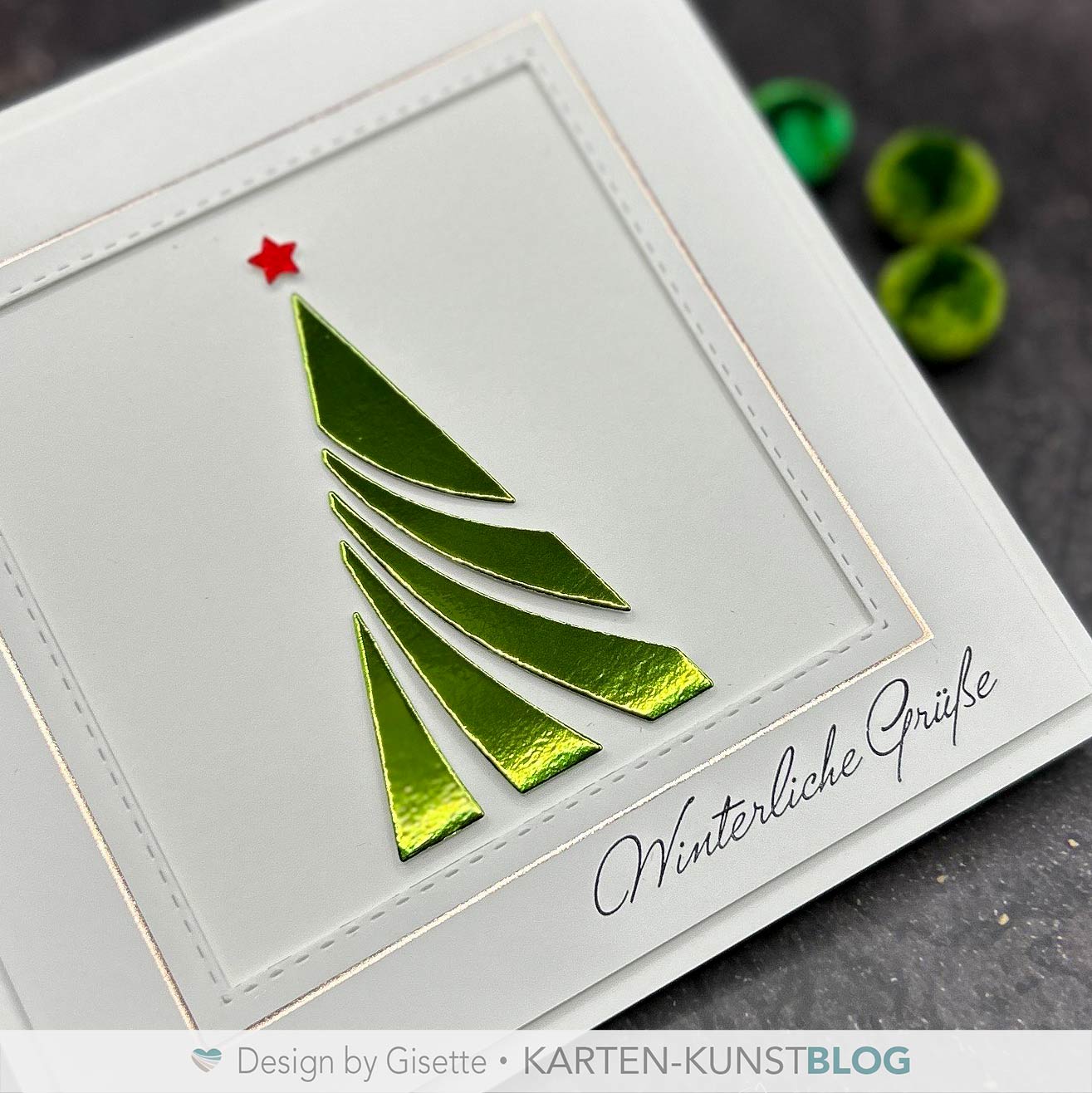 Karten-Kunst Hot Foil Plate kk-HF032 - Square Borders