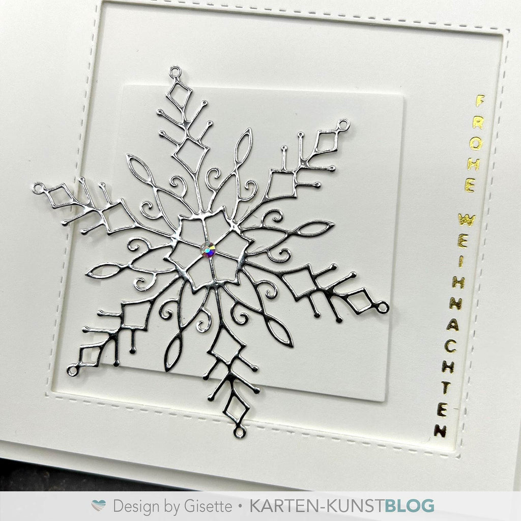 Karten-Kunst Hot Foil Plate kk-HF039 - Mini Worte Vertikal