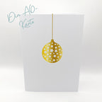 Karten-Kunst Hot Foil Plate kk-HF040 - Christbaumkugeln