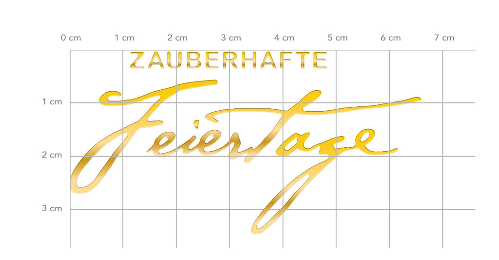 Karten-Kunst Hot Foil Plate kk-HF041 - Kombi Zauberhafte Feiertage