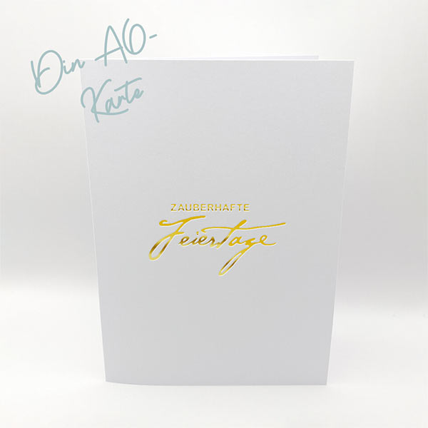 Karten-Kunst Hot Foil Plate kk-HF041 - Kombi Zauberhafte Feiertage