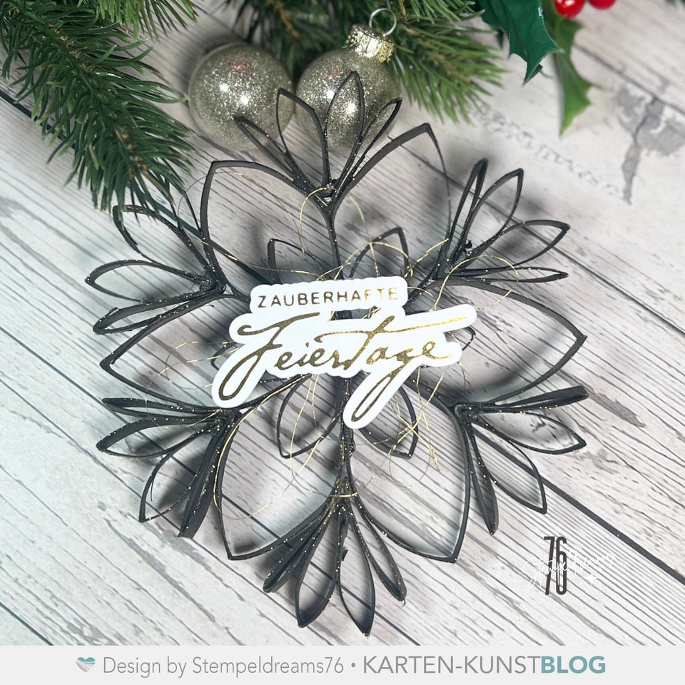 Karten-Kunst Hot Foil Plate kk-HF041 - Kombi Zauberhafte Feiertage