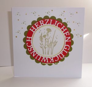 Karten-Kunst Stanzschablone kk-D042 - Kreistexte Herzlichen Glückwunsch