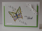 Karten-Kunst Clear Stamps KK-0080 - Schnörkel-Schmetterlinge