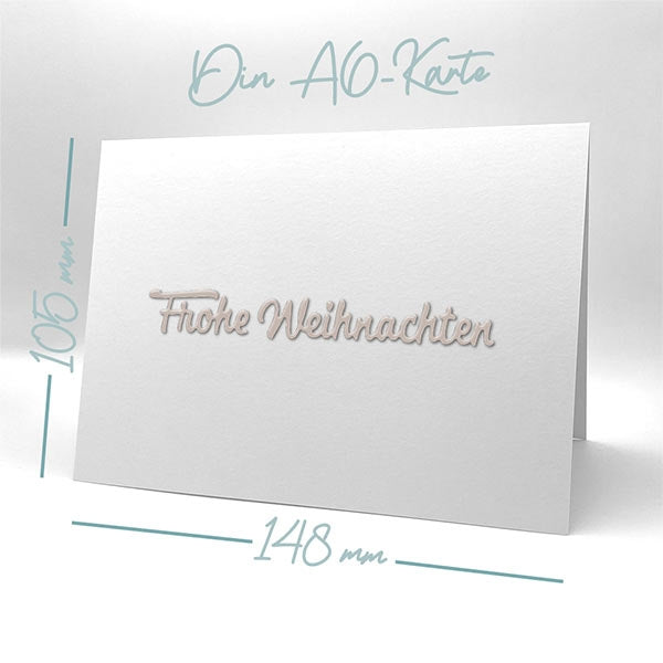 Karten-Kunst Stanzschablone kk-D023 - Kleine Texte Frohe Weihnachten