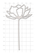 Stanzschablone Blume Carissa Bloom – Zarte florale Stanze 6,3 x 11 cm