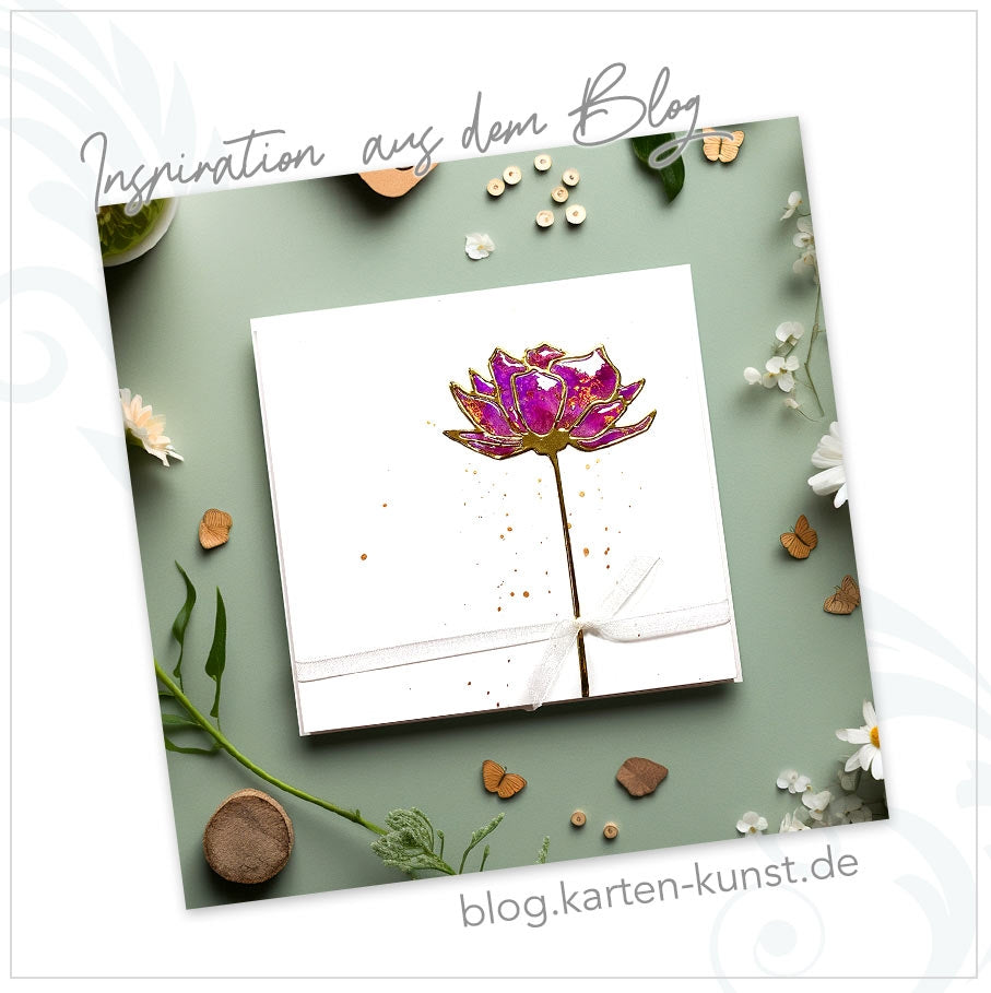 Stanzschablone Blume Carissa Bloom – Zarte florale Stanze 6,3 x 11 cm