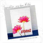 Stanzschablone Blume Carissa Bloom – Zarte florale Stanze 6,3 x 11 cm