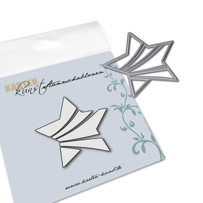 Karten-Kunst Stanzschablone kk-D070 - Wellen-Stern / Wavy Star