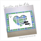 Karten-Kunst Stanzschablone kk-D080 Wavy Heart – Herz Stanze mit Linien | Stanzform für Liebe, Hochzeit & Valentinstag