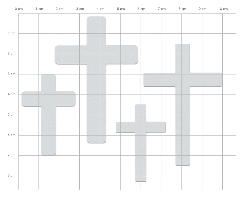 Karten-Kunst Stanzschablone kk-D083 - Kreuze / Crosses