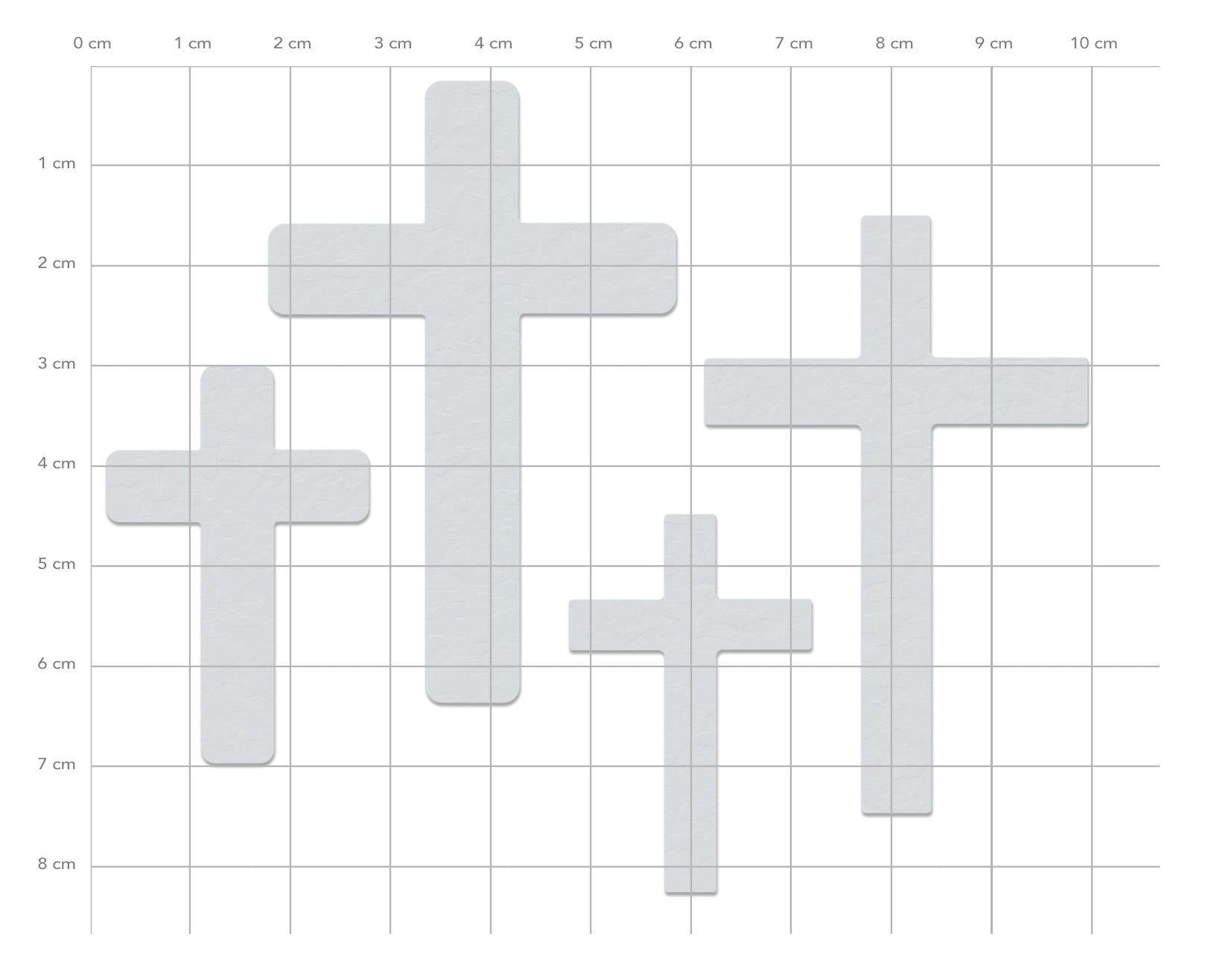Karten-Kunst Stanzschablone kk-D083 - Kreuze / Crosses