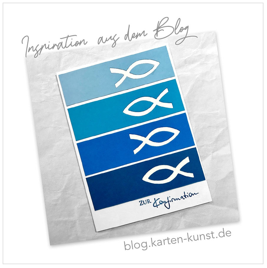 Karten-Kunst Stanzschablone kk-D084 - Christliche Fische / Ichthys