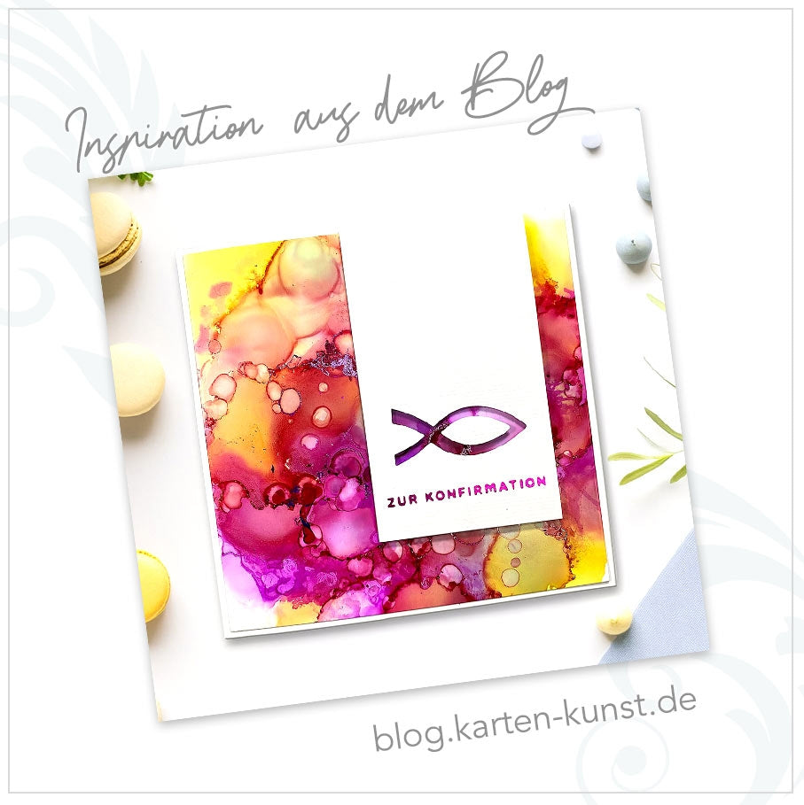 Karten-Kunst Stanzschablone kk-D084 - Christliche Fische / Ichthys