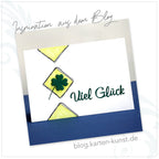 Kleeblatt-Stanzform – Glücksklee mit 3 und 4 Blättern – 2,4 x 4 cm