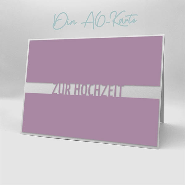 Karten-Kunst Stanzschablone kk-D131 - Brückentext Zur Hochzeit