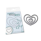 Karten-Kunst Stanzschablone kk-D136 - Mini Pierced Round Hearts