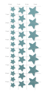 Stanzschablone Sternbordüre – Stars in a Row – Stanzform mit Sternreihe Karten-Kunst kk-D150