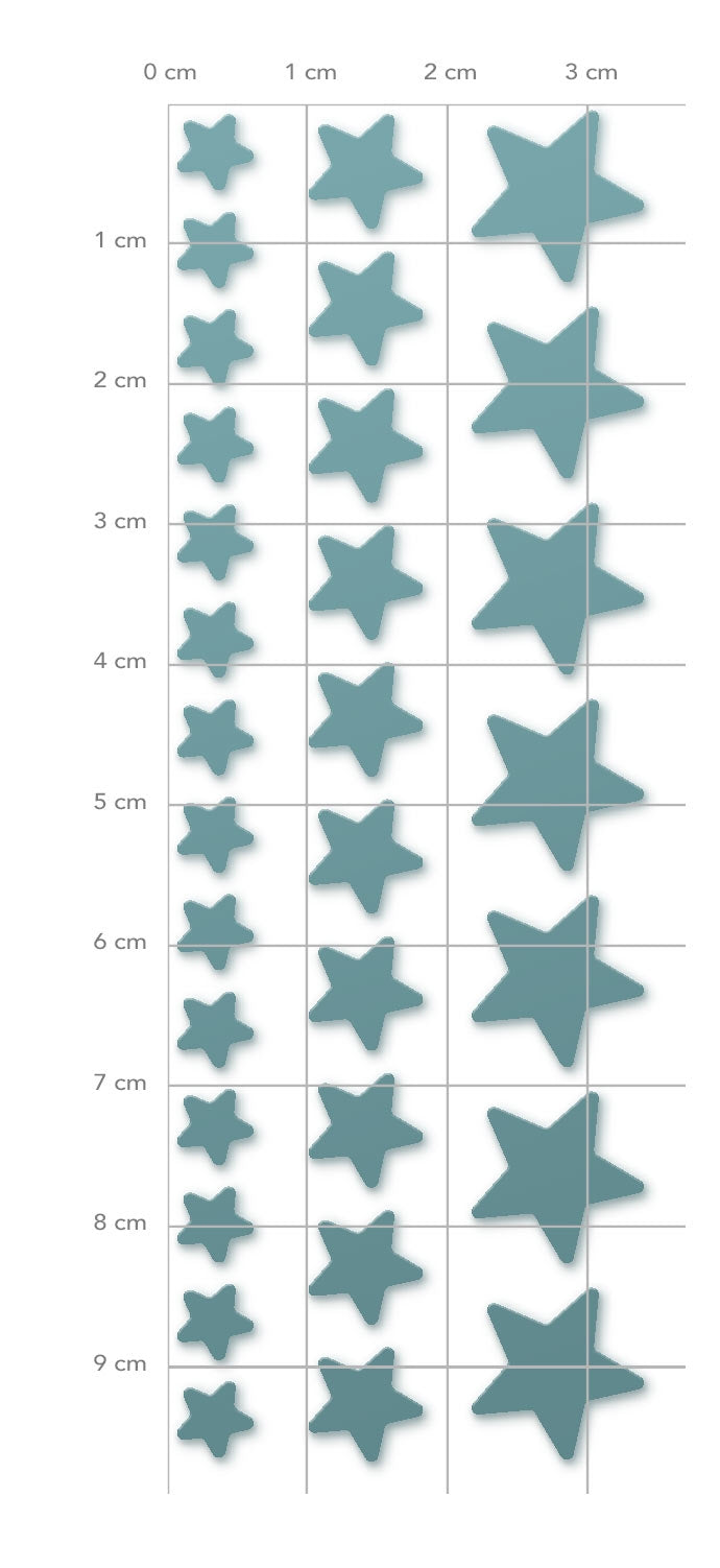 Stanzschablone Sternbordüre – Stars in a Row – Stanzform mit Sternreihe Karten-Kunst kk-D150