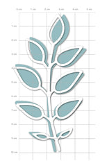 Karten-Kunst Stanzschablone Blätter-Zweige - kk-D152 Ash Leaf