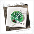 Karten-Kunst Stanzschablone Blätter-Zweige - kk-D152 Ash Leaf