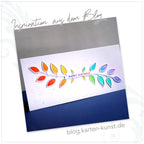 Karten-Kunst Stanzschablone Blätter-Zweige - kk-D152 Ash Leaf