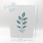 Karten-Kunst Stanzschablone Blätter-Zweige - kk-D152 Ash Leaf