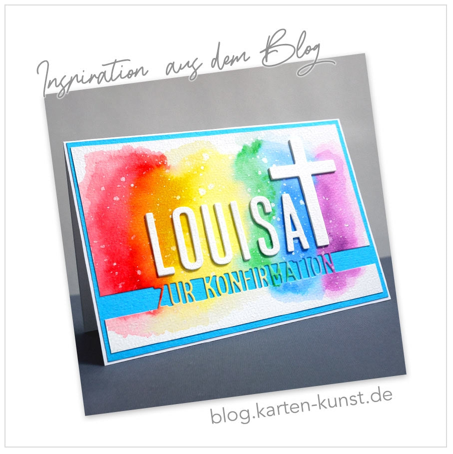 Karten-Kunst Stanzschablone kk-D171 - Brückentext Zur Konfirmation