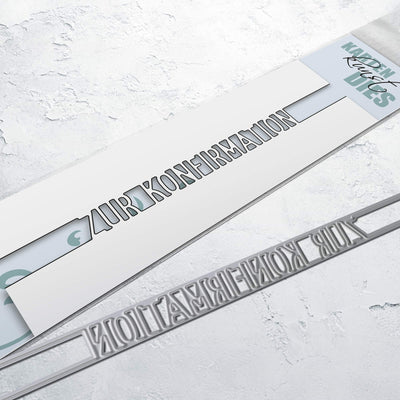 Karten-Kunst Stanzschablone kk-D171 - Brückentext Zur Konfirmation