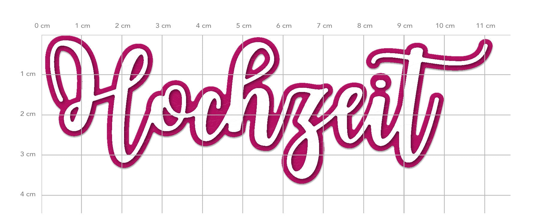 Karten-Kunst Stanzschablone – „Vielen Lieben Dank“ In Eleganter Schreibschrift Mit Outline