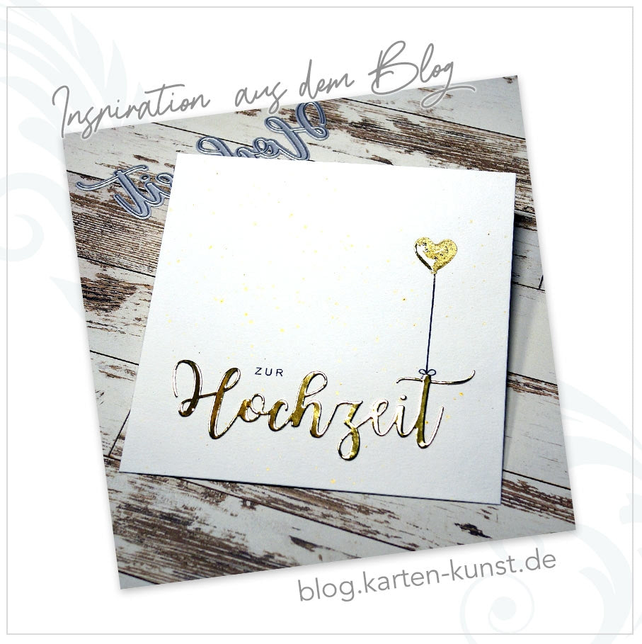 Karten-Kunst Stanzschablone kk-D180 Riesige Hochzeit Stanze Text