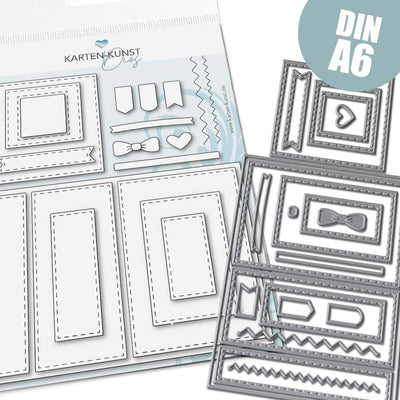 Karten-Kunst Stanzschablone kk-D207 - Card Designer DIN A6