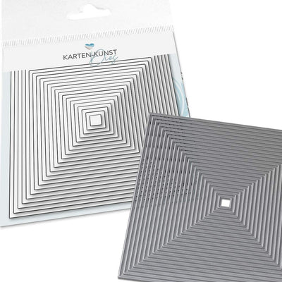 Karten-Kunst Stanzschablone kk-D210 - Quadrate / Squares