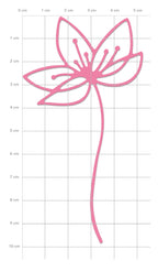 Karten-Kunst Stanzschablone kk-D221 - Cute Flower 