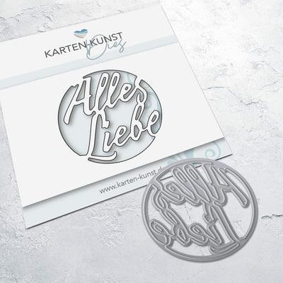 Karten-Kunst Stanzschablone kk-D222 - Mojito Cutout Alles Liebe