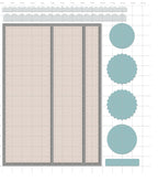 Karten-Kunst Stanzschablone kk-D225 - DIN A6 Card-Designer Nr. 2
