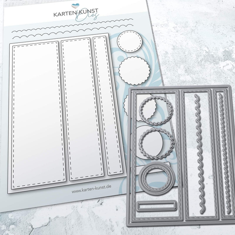 Karten-Kunst Stanzschablone kk-D225 - DIN A6 Card-Designer Nr. 2