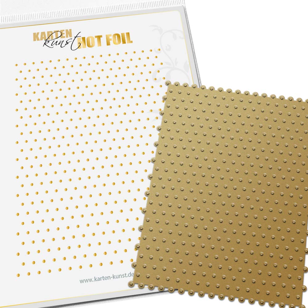 Karten-Kunst Hot Foil Plate kk-HF001 - Polka Dots DIN A6