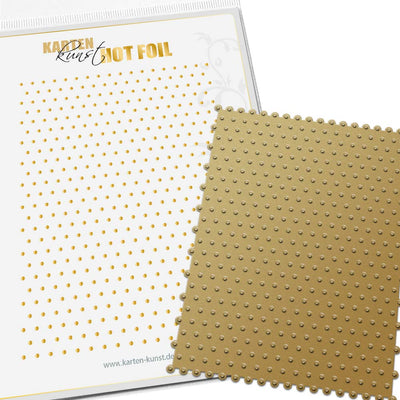 Karten-Kunst Hot Foil Plate kk-HF001 - Punkte-Muster/ Polka Dots DIN A6