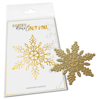 Karten-Kunst Hot Foil Plate kk-HF008 - Schneeflocke